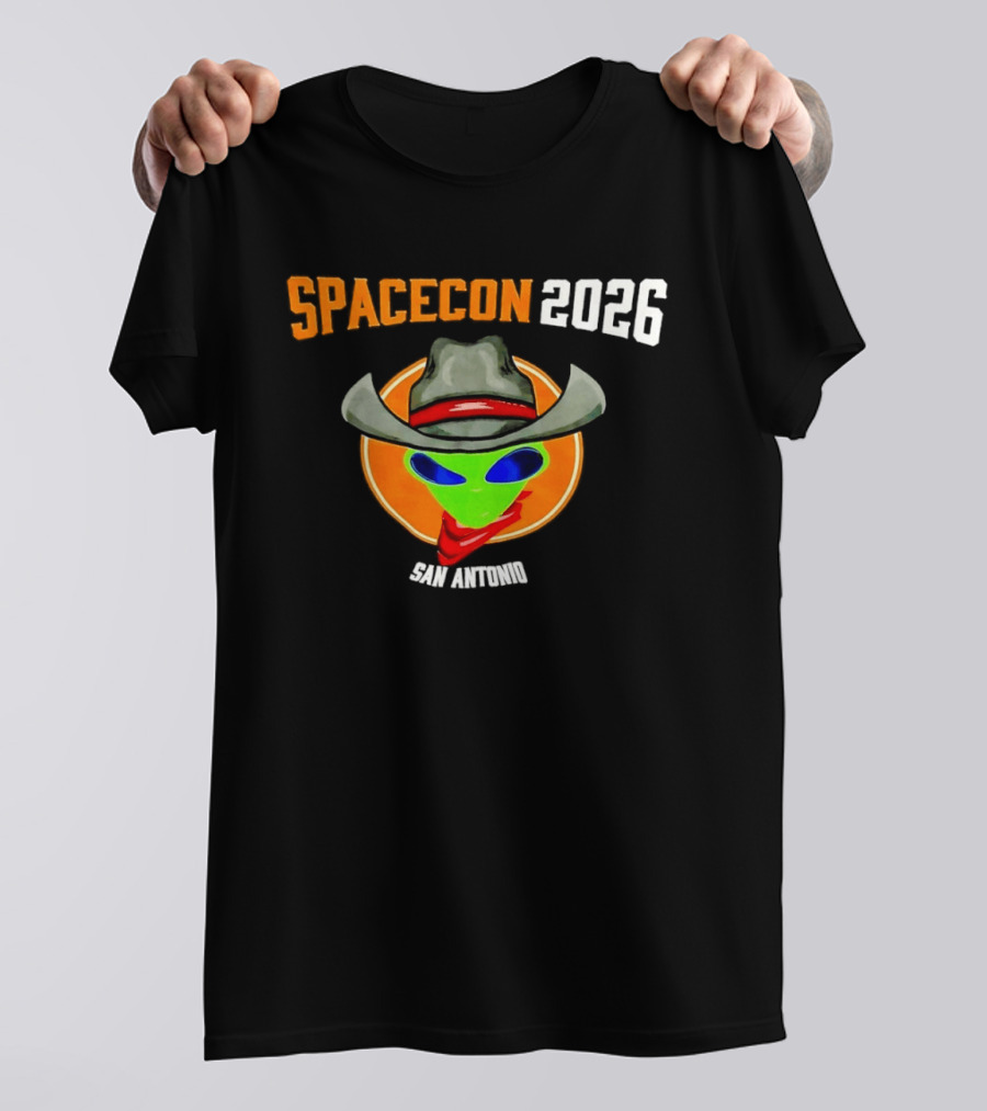 Spacecon 2026 San Antonio Alien Cowboy T-Shirt