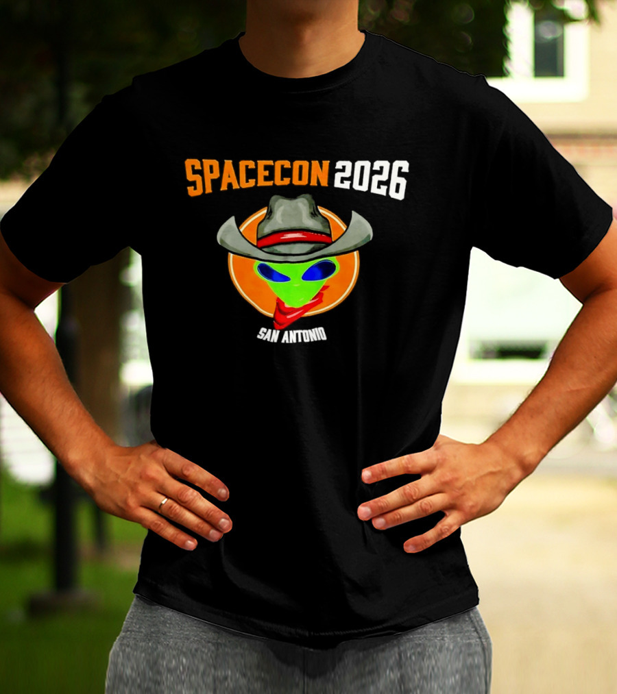 Spacecon 2026 San Antonio Alien Cowboy T-Shirt
