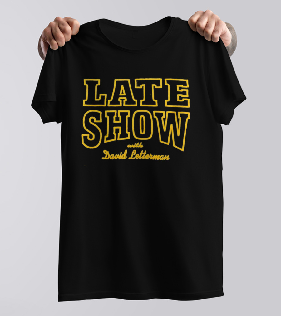 Late Show With David Letterman Yellow T-Shirt