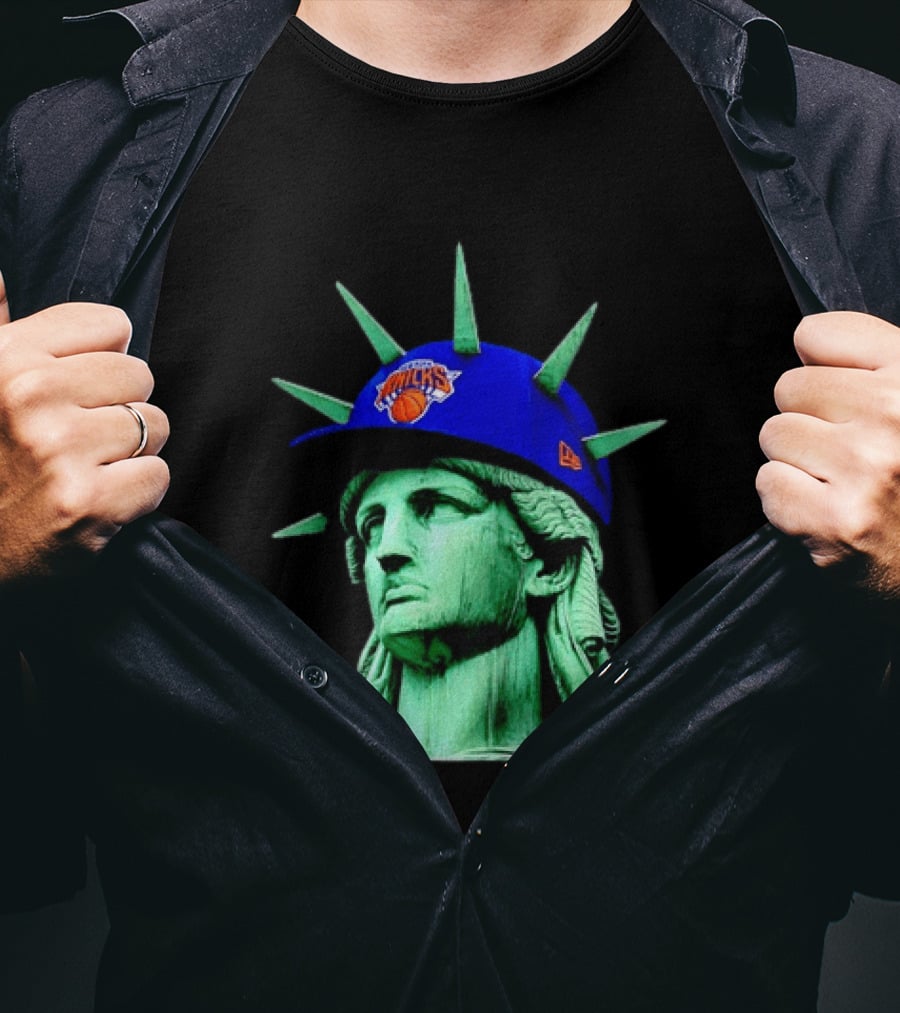 Statue Of Liberty New York Knicks Hat T-Shirt