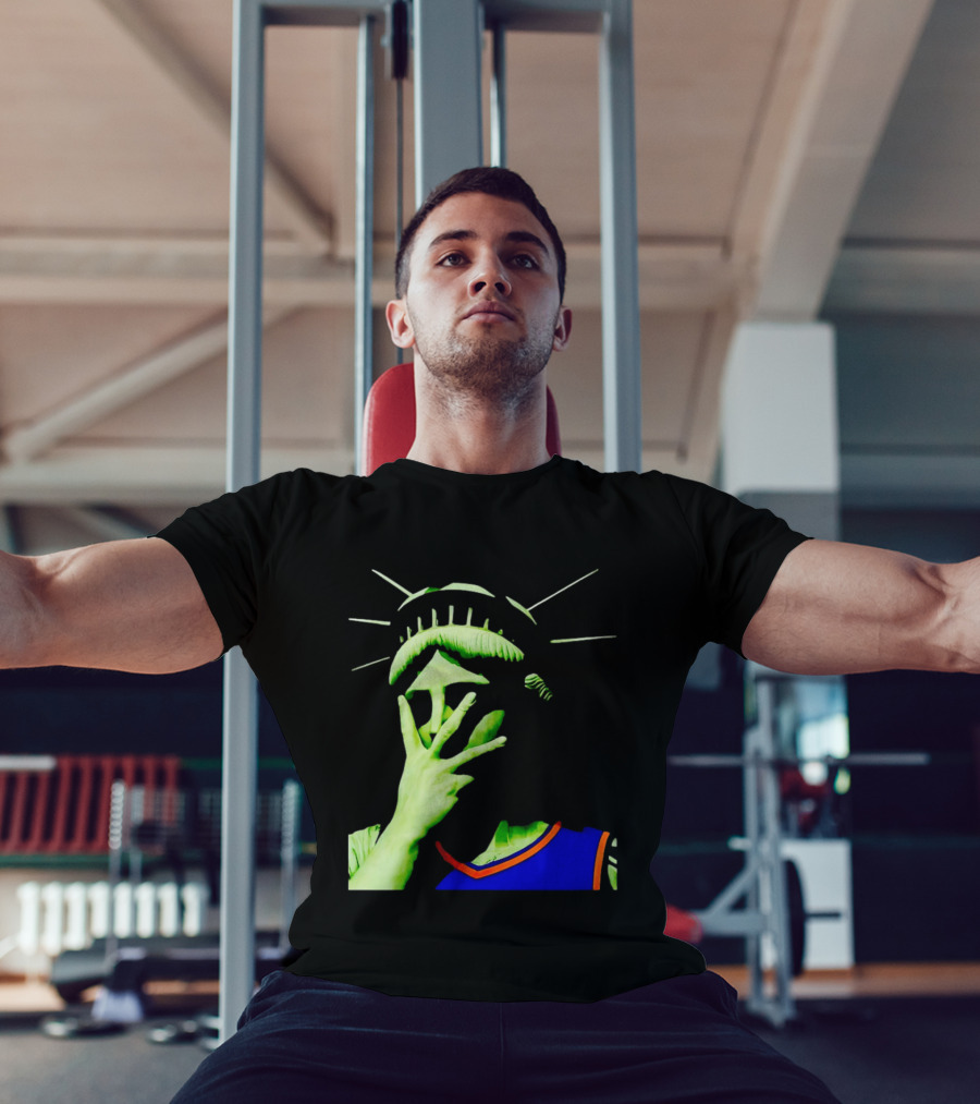 Statue Of Liberty New York Knicks Jersey Facepalm T-Shirt
