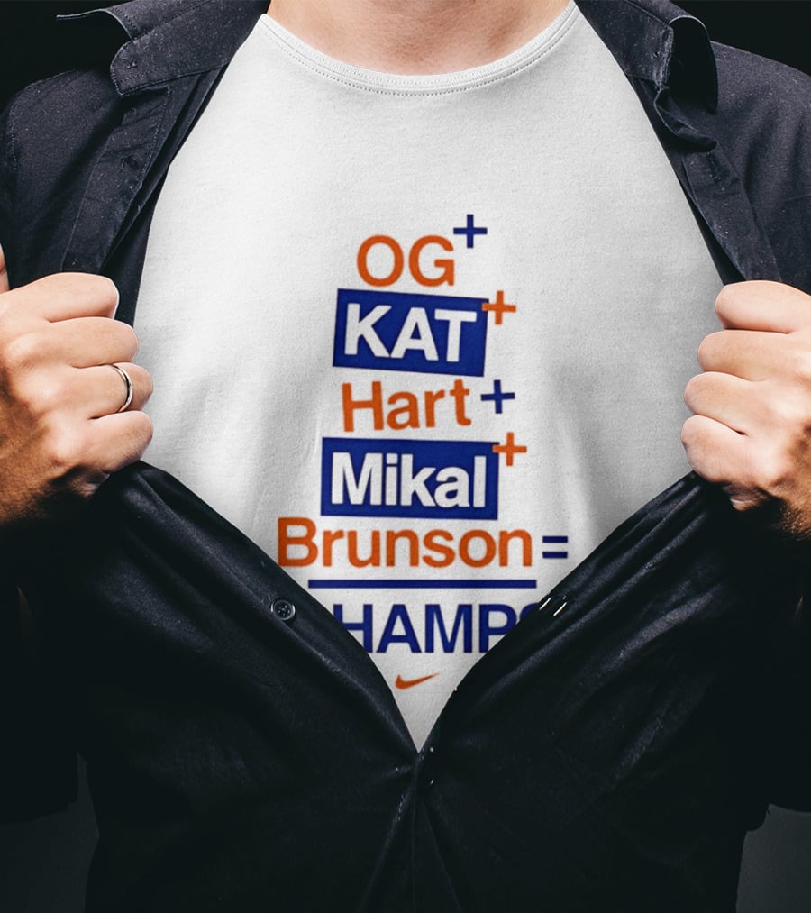 OG KAT Hart Mikal Brunson Champs Knicks 2026 T-Shirt