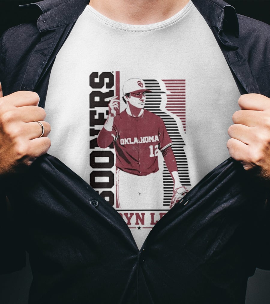 Oklahoma Sooners Kadyn Leon Baseball Player T-Shirt