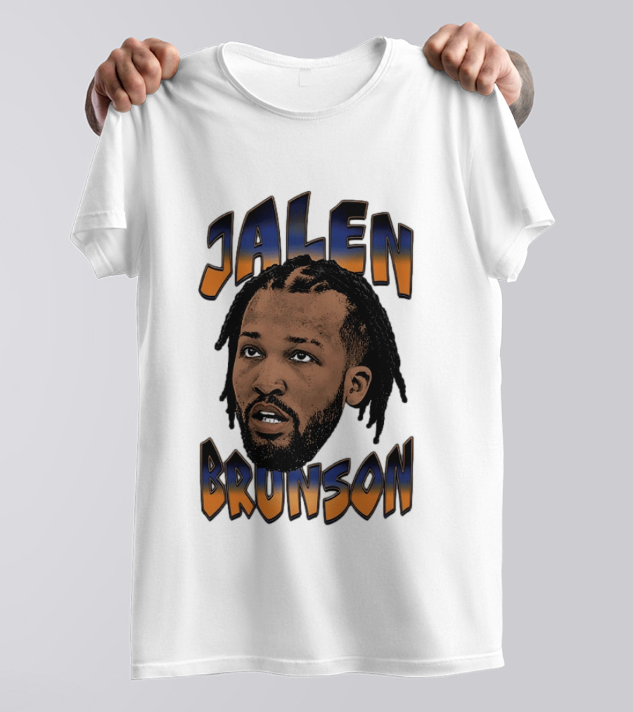 Jalen Brunson New York Knicks Player Big Face T-Shirt