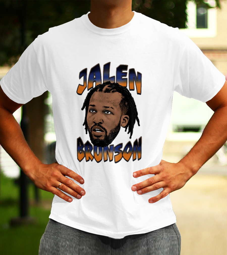 Jalen Brunson New York Knicks Player Big Face T-Shirt