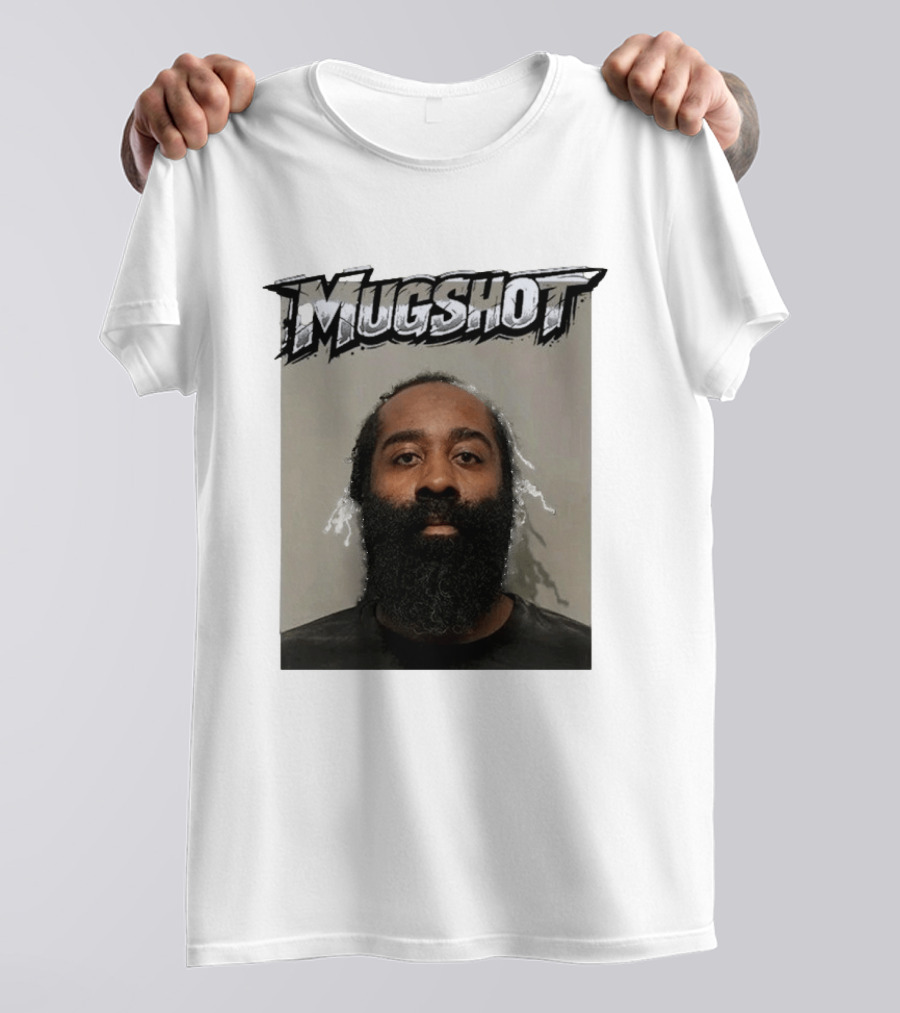 James Harden Shot Graphic Black And White T-Shirt