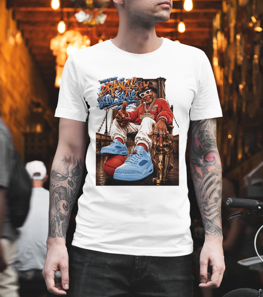 Director Orange And Blue New Champions NBA Basketball T-Shirt