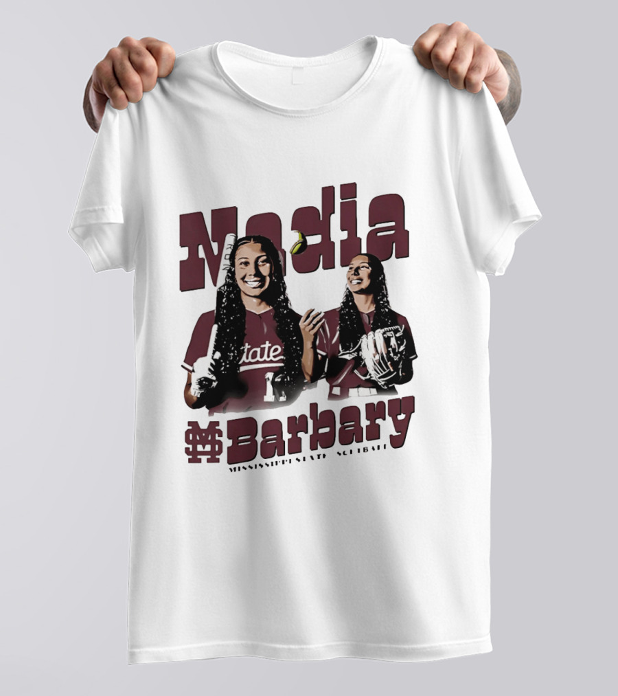 Mississippi State Nadia Barbary Bulldogs Baseball T-Shirt