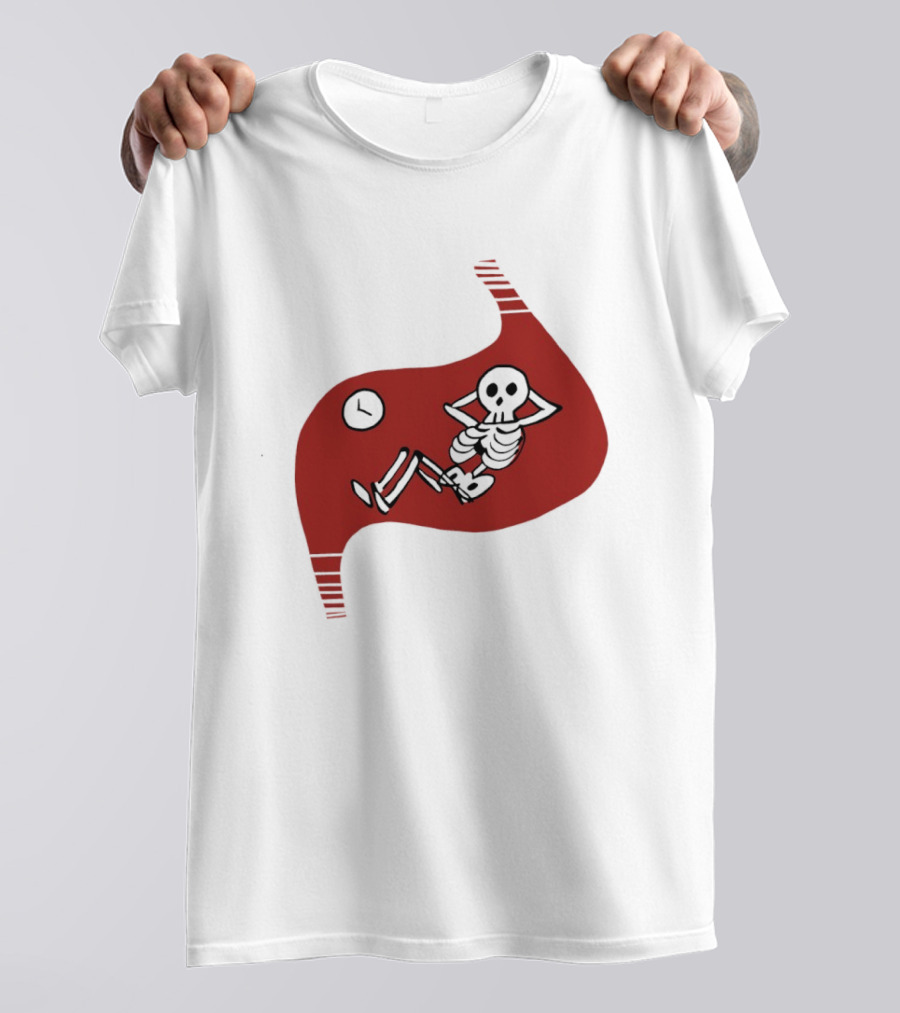 Tummy Time Skeleton With Fitness T-Shirt