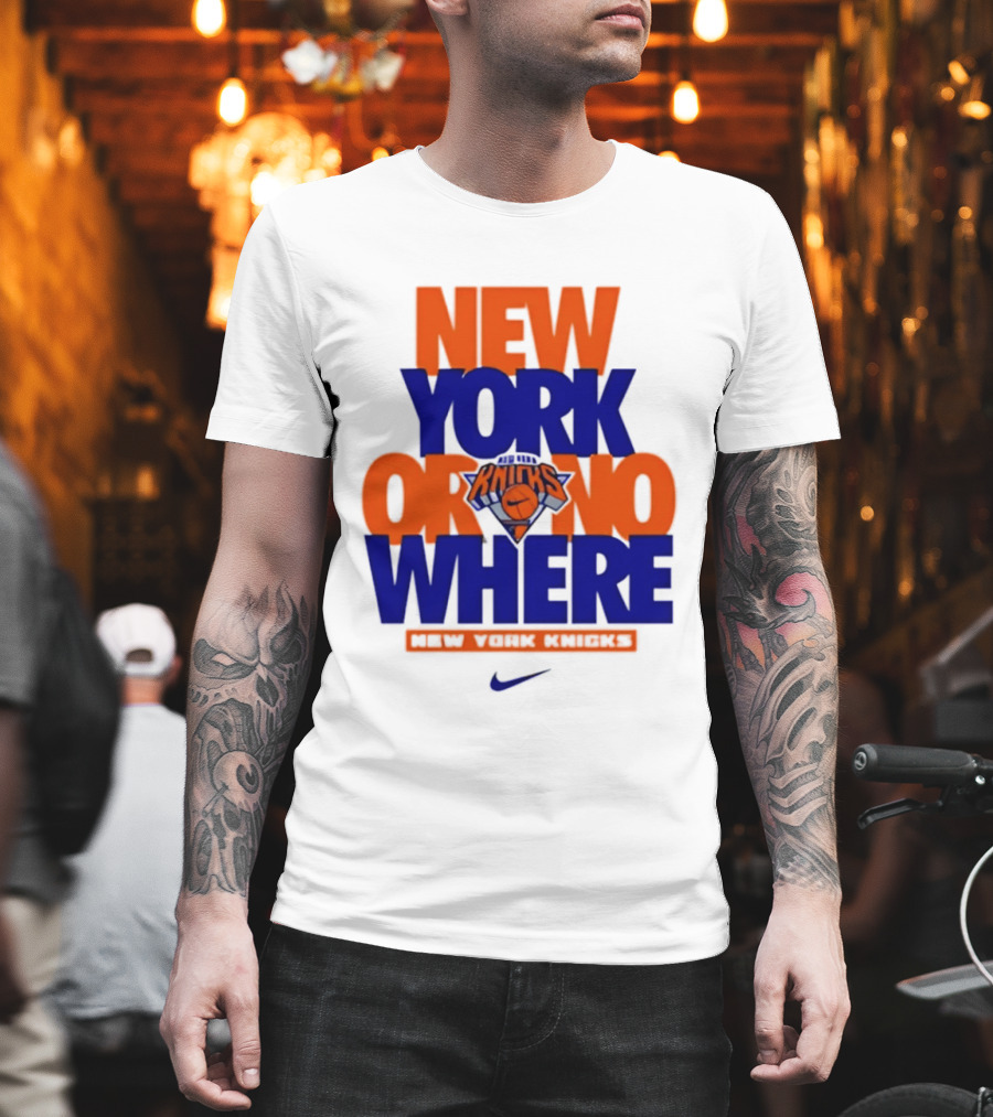 New York Or Nowhere New York Knicks 2026 AJ1 T-Shirt