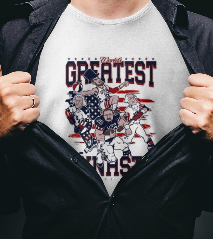 USA World's Greatest Dynasty Founding Fathers 4th Of July Celebration T-Shirt