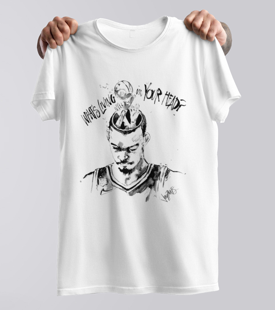 Victor Wembanyama What's Living In Your Head Sketch T-Shirt