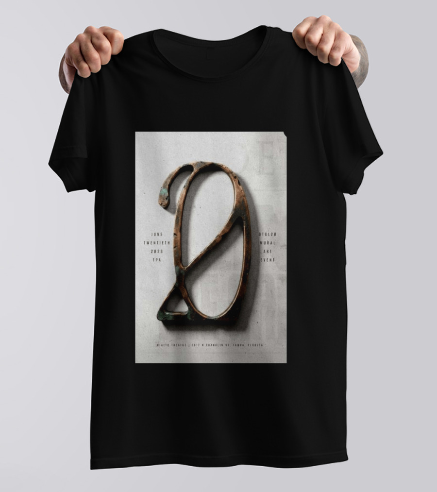 Underoath Mural Art Event Tampa Florida June Twentieth 2026 T-Shirt