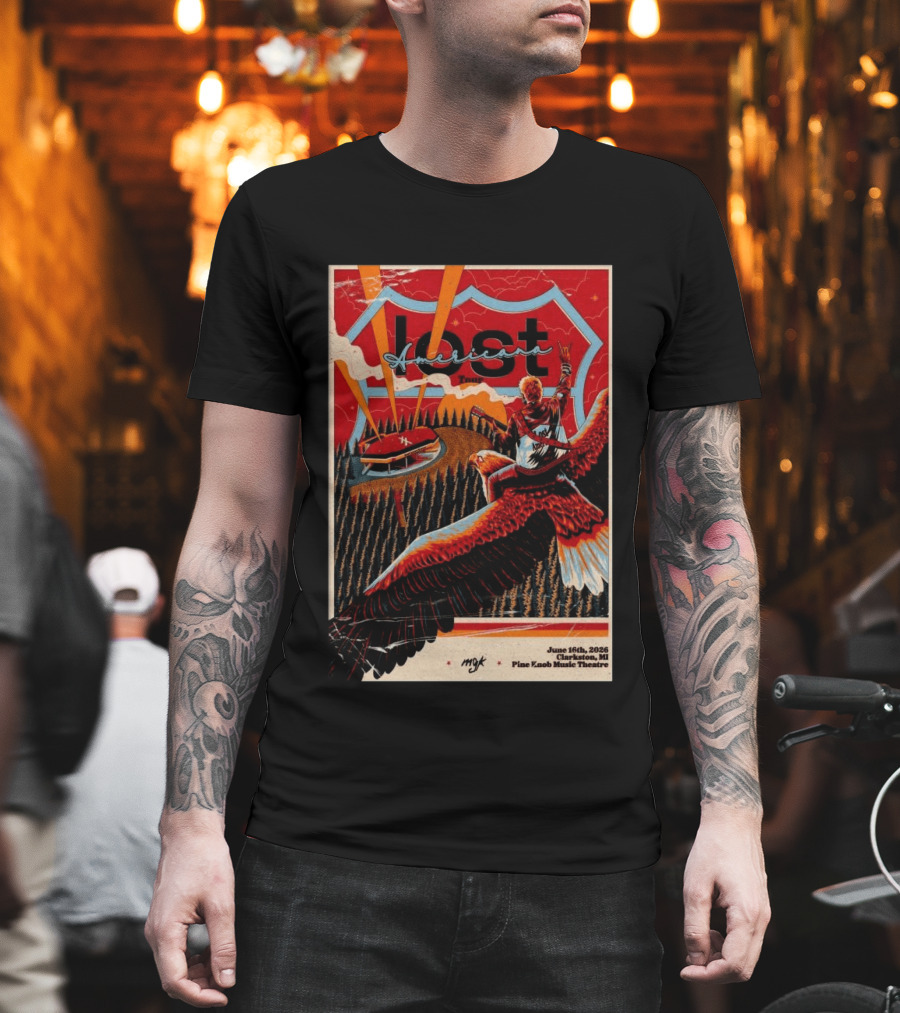 MCK Lost Americana Tour June 16 2026 Clarkston MI Pine Knob Music Theatre T-Shirt