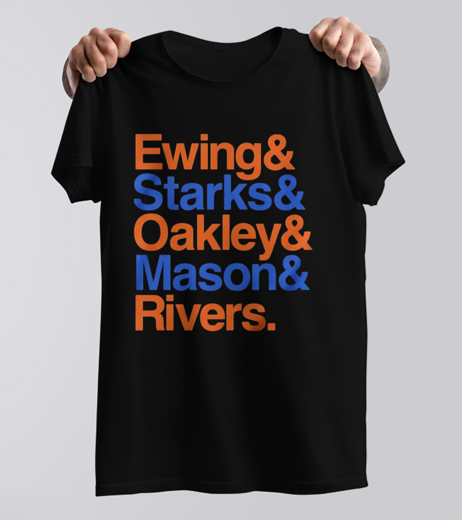 New York Knicks Ewing Starks Oakley Mason Rivers Legends T-Shirt