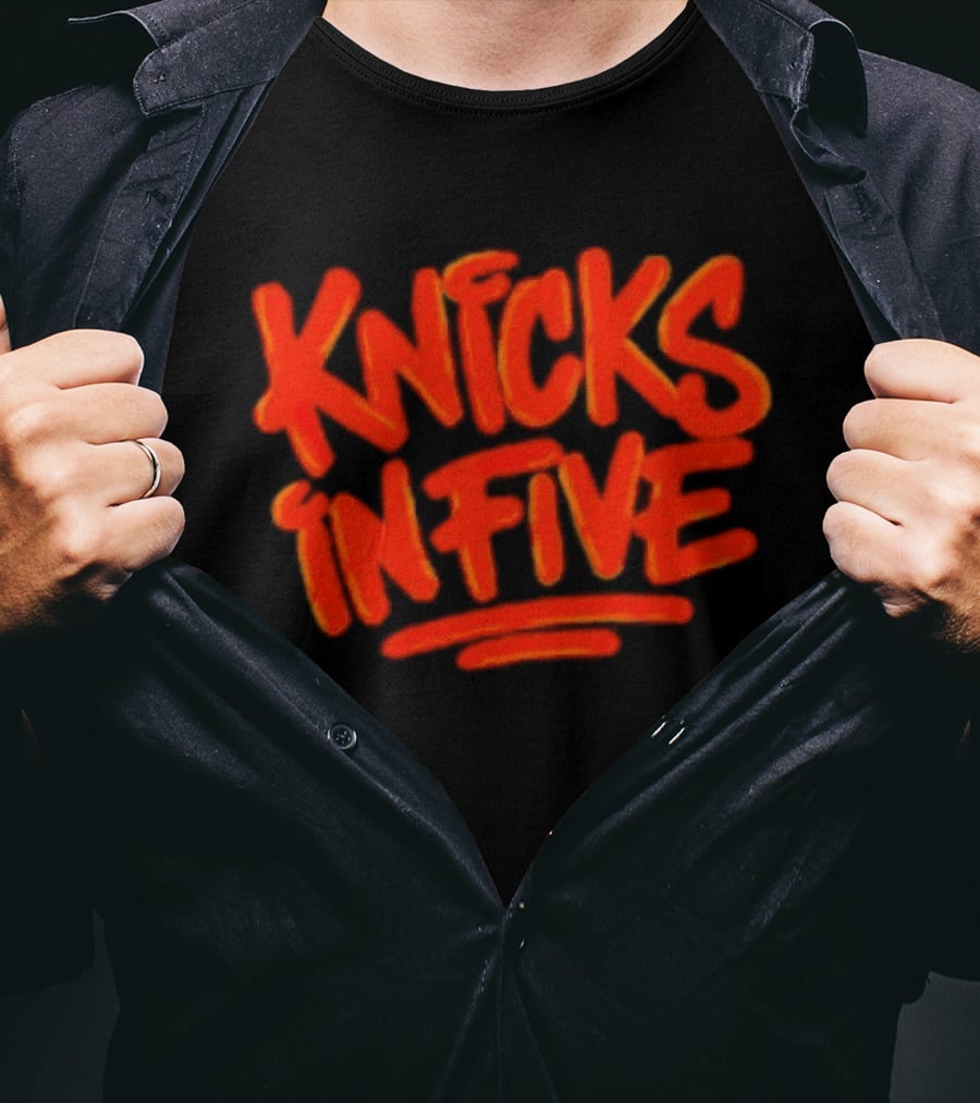 Knicks In Five Street Graffiti T-Shirt