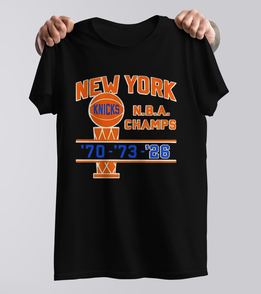 New York Knicks NBA Champs 1970 1973 2026 T-Shirt