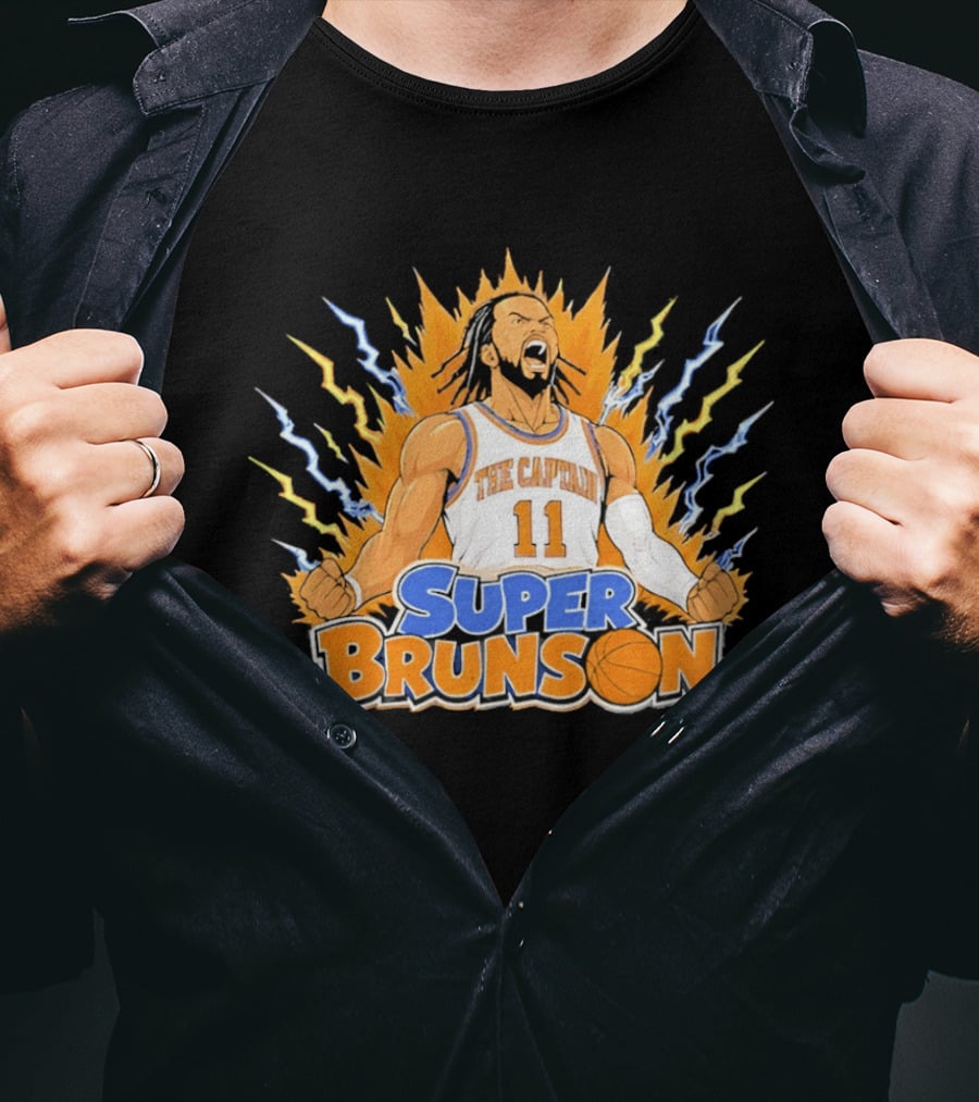 New York Knicks Super Brunson The Captain Son Goku T-Shirt