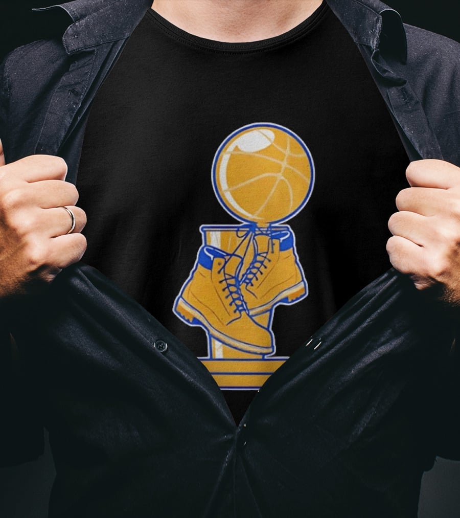 New York Basketball Trophy Golden Boots T-Shirt