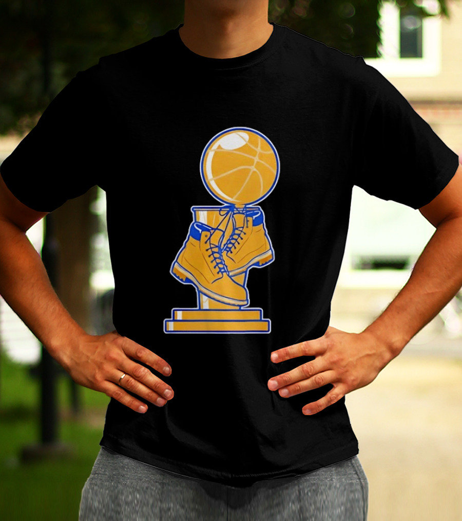 New York Basketball Trophy Golden Boots T-Shirt
