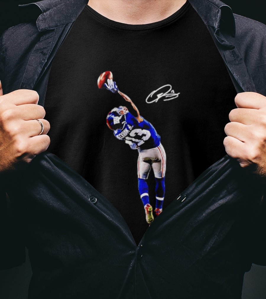 Odell Beckham Jr. Iconic One Handed Catch New York Giants 13 T-Shirt