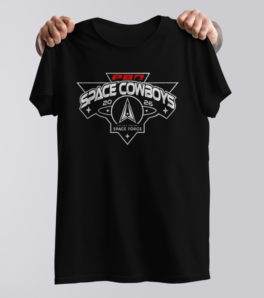 PBR Space Cowboys 2026 Powered By Space Force T-Shirt