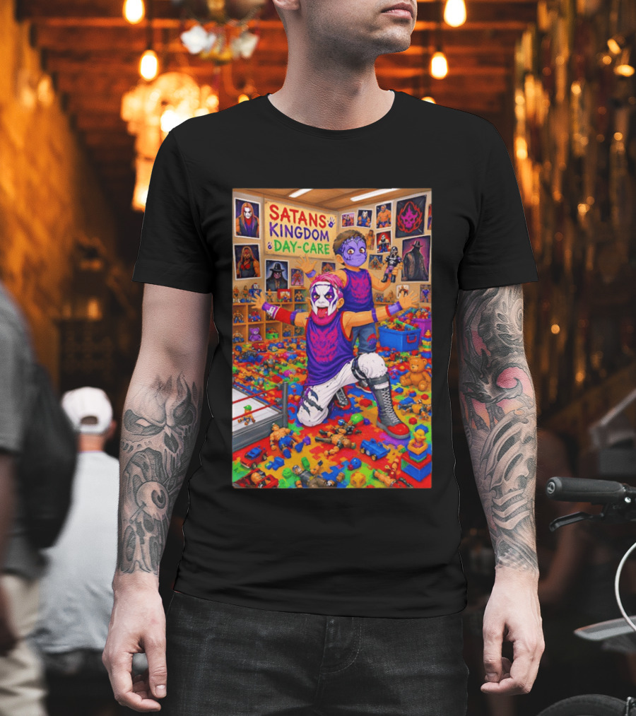 Satan's Kingdom Day Care Kids Cartoon Toys Chaos T-Shirt