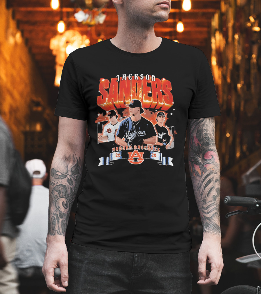 Jackson Sanders Auburn Baseball 2026 T-Shirt
