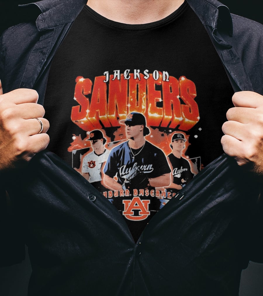 Jackson Sanders Auburn Baseball 2026 T-Shirt