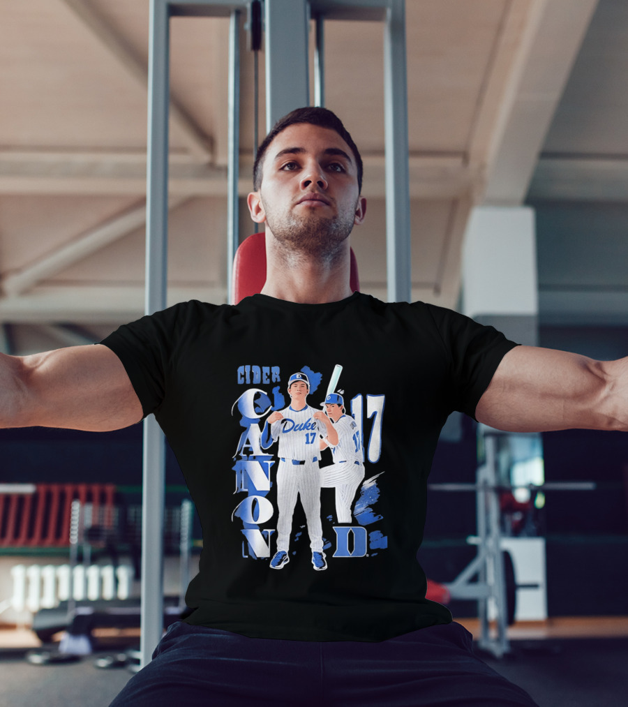 Duke Blue Devils Cider Canon 17 Baseball Team T-Shirt