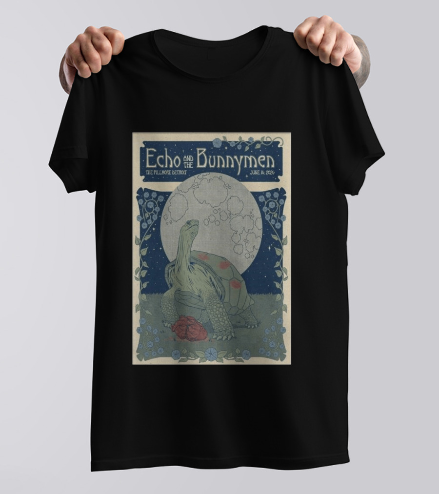 Echo And The Bunnymen The Fillmore Detroit June 16 2026 Turtle Moon T-Shirt