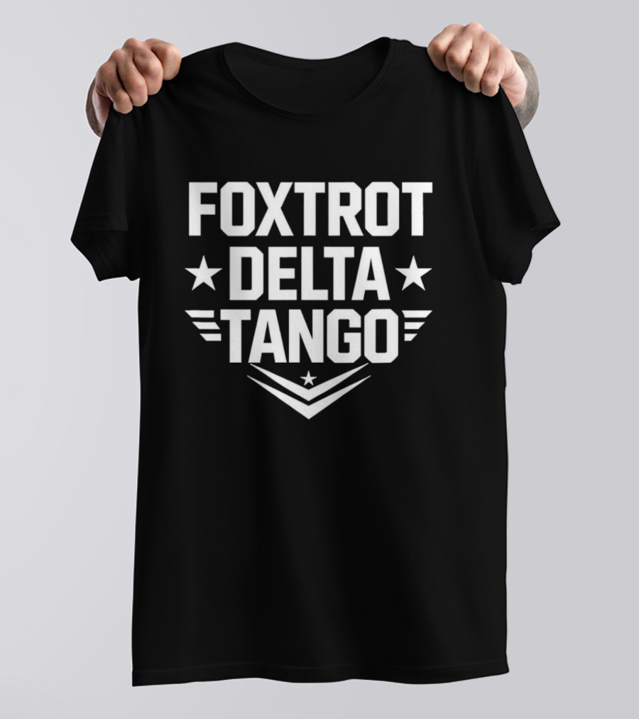 Foxtrot Delta Tango Stars And Stripes Military Phonetic Alphabet T-Shirt