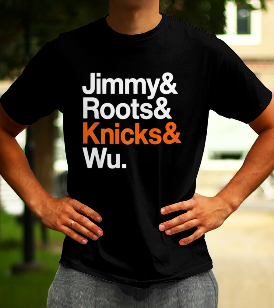 Jimmy And Roots And Knicks And Wu Basketball T-Shirt
