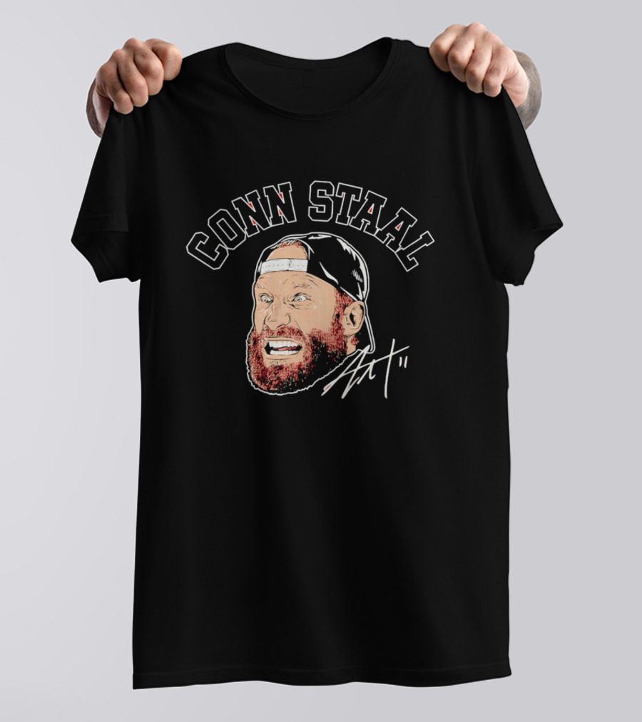 Jordan Staal Carolina Hurricanes Conn Staal Face T-Shirt