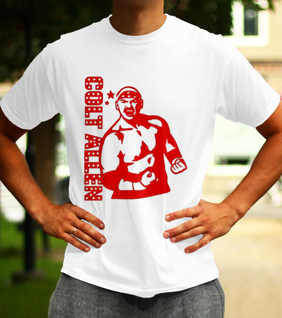 Bald Eagle Colt Allen Red Bold Star Striker T-Shirt