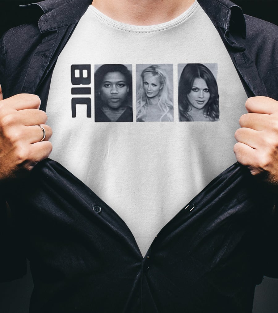 Bic Nicki Minaj Paris Hilton Britney Spears Trio Shots T-Shirt
