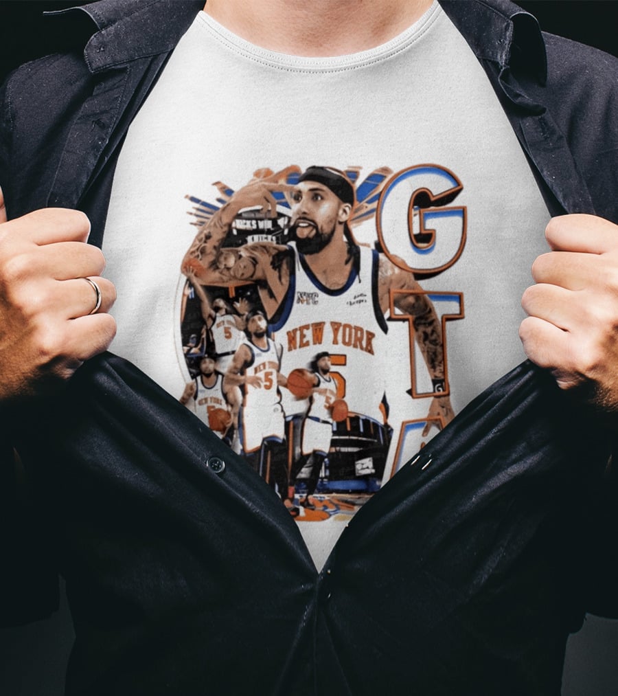 New York Knicks Jose Alvarado GTA Basketball 5 NYC T-Shirt