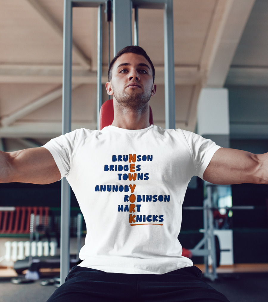 Brunson New York Bridges Towns Anunoby Robinson Hart Knicks T-Shirt
