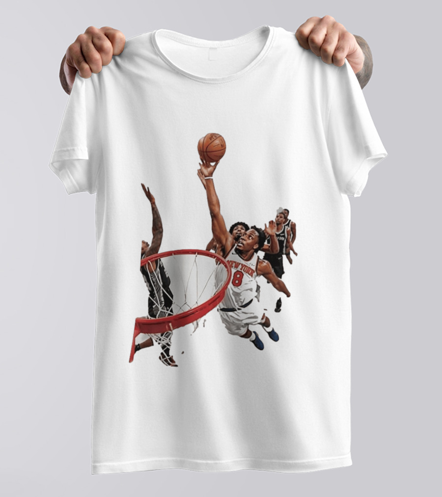 Obi Toppin New York Knicks NBA Layup Action T-Shirt