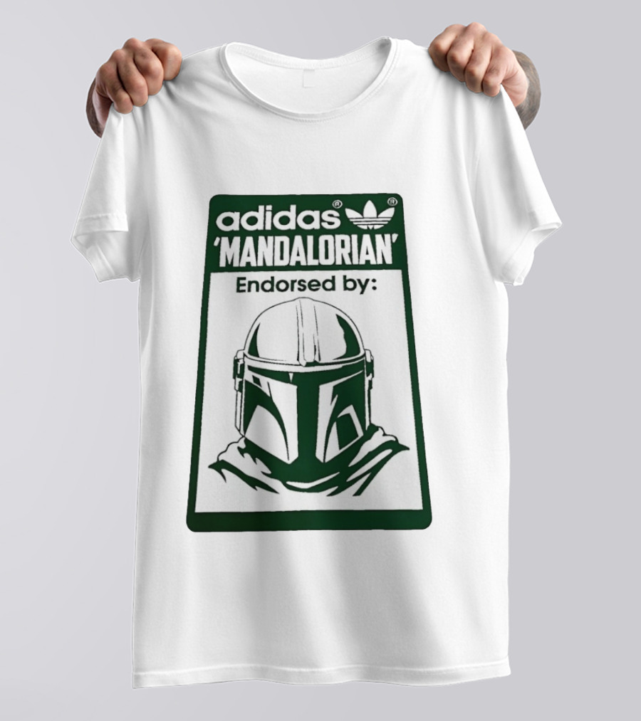 Adidas Mandalorian Endorsed By Star Wars Helmet T-Shirt