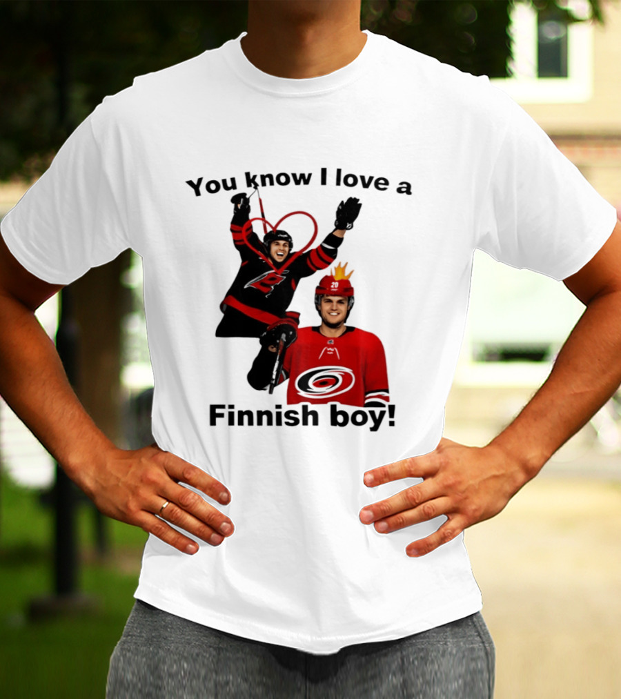 You Know I Love A Finnish Boy Carolina Hurricanes Celebration Fan Favorite T-Shirt