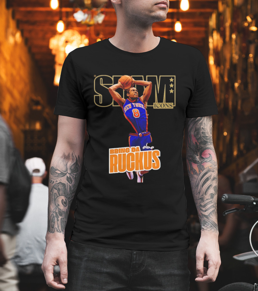 New York Knicks Sprewell SLAM Icons Bring Da Ruckus T-Shirt