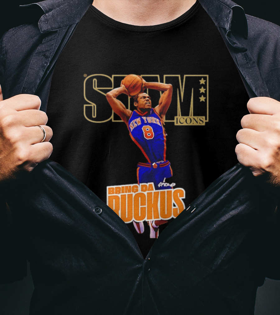 New York Knicks Sprewell SLAM Icons Bring Da Ruckus T-Shirt