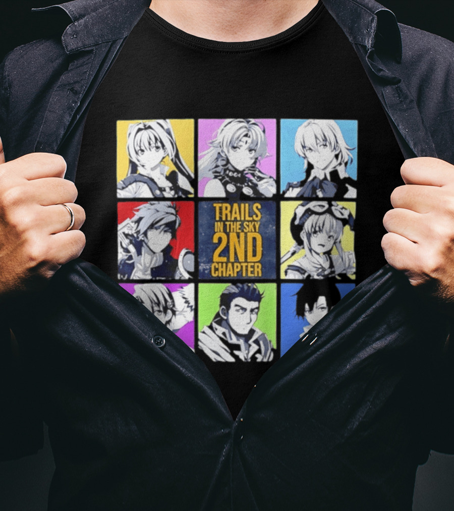 Trails In The Sky 2nd Chapter Main Cast Character Grid T-Shirt