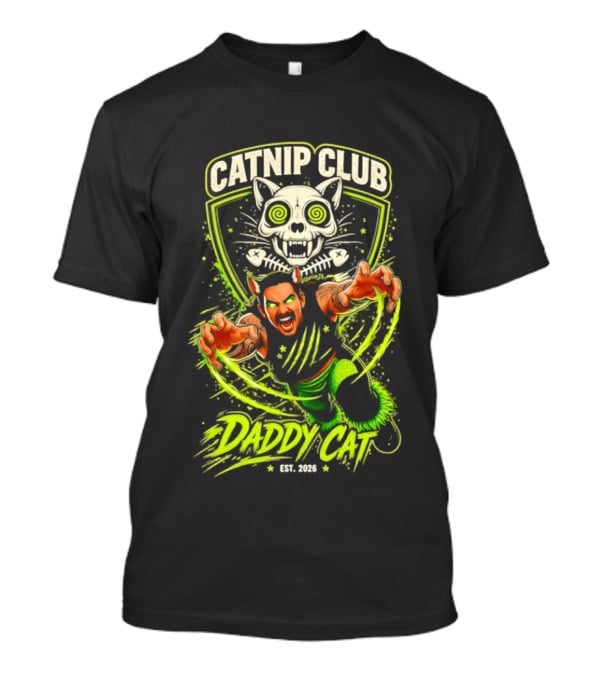 Catnip Club Daddy Cat Wrestling Est 2020 T-Shirt