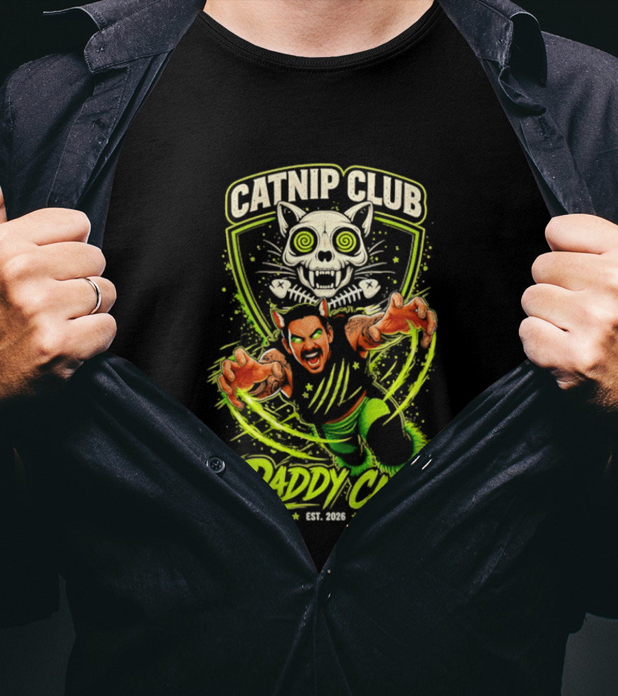 Catnip Club Daddy Cat Wrestling Est 2020 T-Shirt