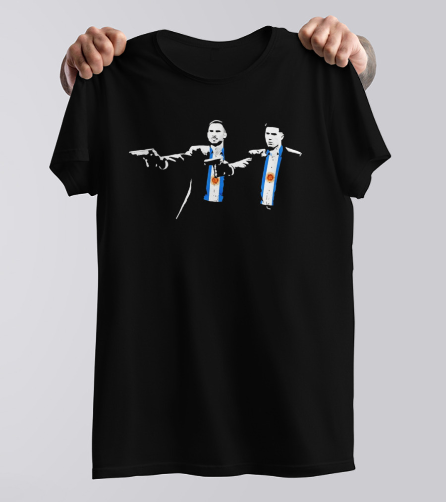 Alexis Mac Allister Enzo Fernandez Argentina National Team Pulp Fiction T-Shirt