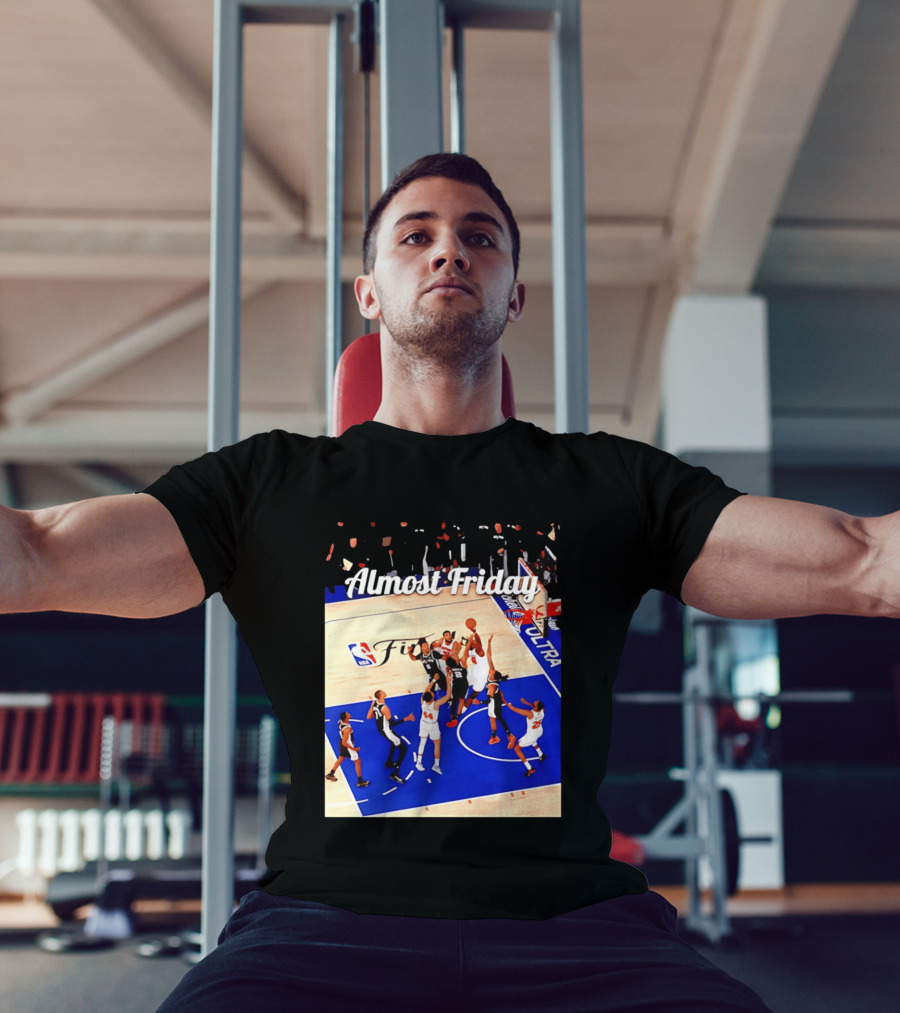 Almost Friday New York Knicks NBA Fit Game 4 Action Scene T-Shirt