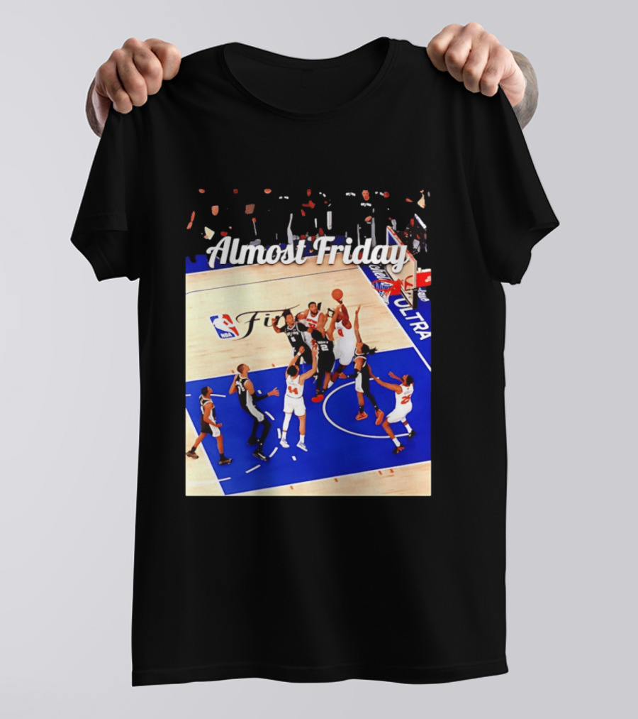 Almost Friday New York Knicks NBA Fit Game 4 Action Scene T-Shirt