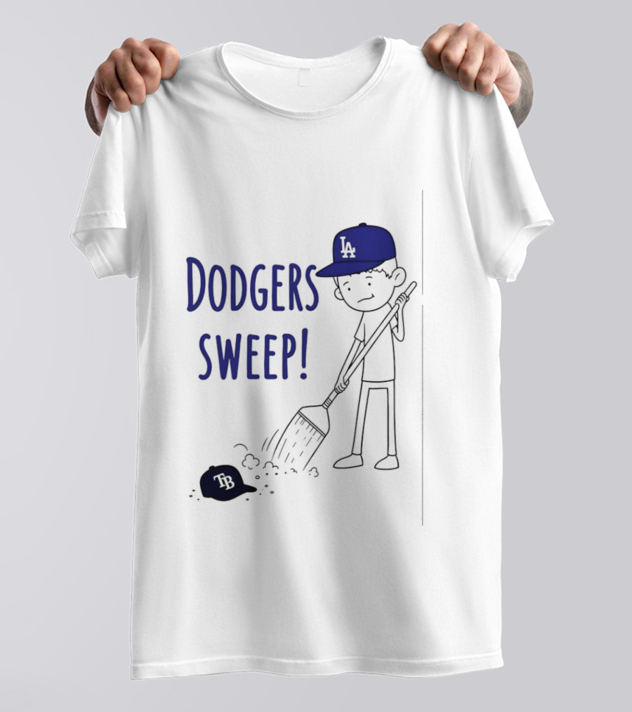 Los Angeles Dodgers Sweep Victory Over Tampa Bay Rays T-Shirt